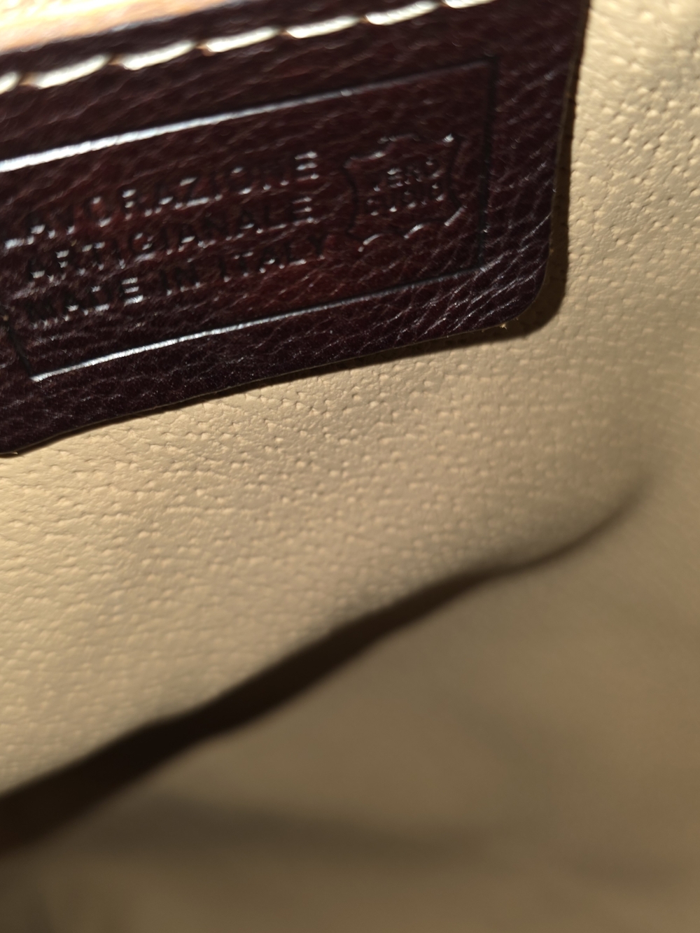 Italian Leather Duffle Bag Vero Cuoio Lavorazione Artigianale Weekender - Picture 8 of 9